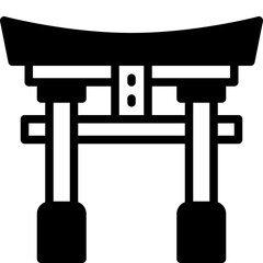 torii solid line icon