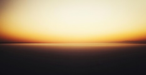 Fototapeta premium Tranquil Sunrise Over a Misty Horizon