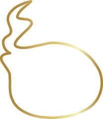 Speech bubble luxury icon, dialogue, text, chat