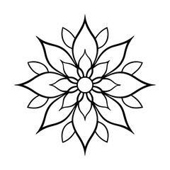 Floral vector art blends abstract and natural flower elements