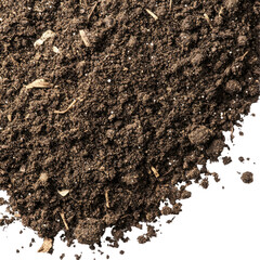 Rich Organic Soil on transparent background