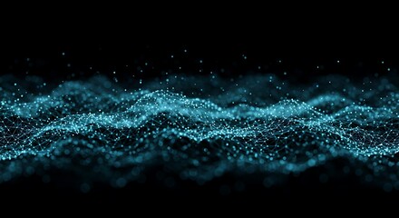 Celestial Dust: Deep Ocean's Glow AI Generated