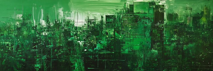 A large crowd of people gathered together in a green