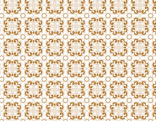 Ornate gold and white pattern featuring intricate designs and elegant motifs © BangoDesign