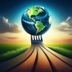 light bulb in hand