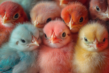 ducklings in the farm. Generative AI
