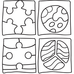 Comfy patterns coloring page, bold and easy coloring book page, patterns, mandala, flowers, floral, animals, vector illustration, line art, black and white, victor art, illustration