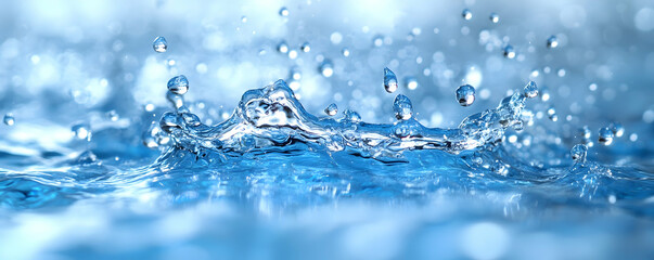 Water Droplets Splashing Background