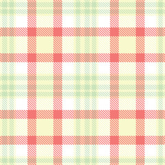 Smoky ecru and Vintage very pale green Seamless Tartan Fabric Design