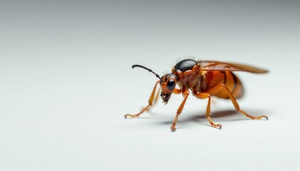 Close-up of a single insect on white background, animal, insect, isolated bug