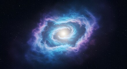 Obraz premium blue space background