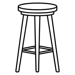 Bar Chair Vector Art – High-Quality Stock Illustrations