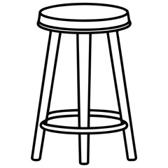 Bar Chair Vector Art – High-Quality Stock Illustrations