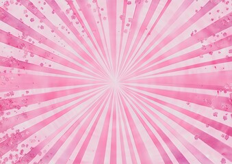 Pastel pink radiating sunburst background