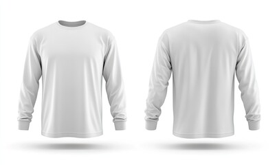 Blank long sleeve t-shirt mockup