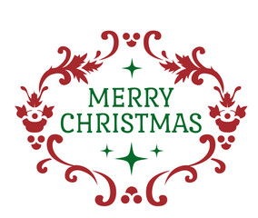 Merry Christmas, Badges, Weihnachten, vektor