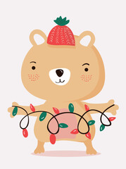 Weihnachten Cartoon, zeichnung, niedlich