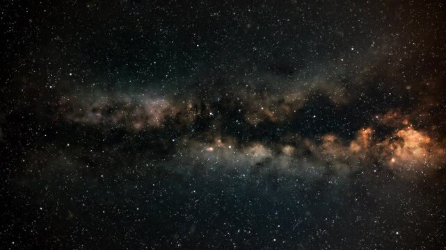 Milky way stars and constellations with a galaxy background.	