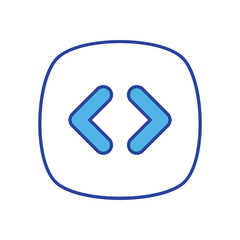 Left And Right icon isolated on a white background. Vector illustration.