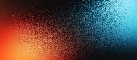 Obraz premium Abstract Hot and Cold Texture with Red Orange and Blue Gradient on Dark Background