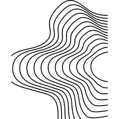 Monoline Abstract Shape