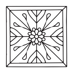 Comfy patterns coloring page, bold and easy coloring book page, patterns, mandala, flowers, floral, animals, vector illustration, line art, black and white, victor art, illustration