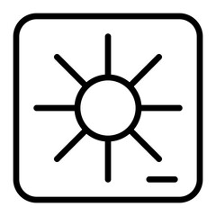 Obraz premium CPU Fan Vector Line Icon Design