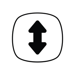 Resize  icon isolated on a white background. Vector illustration.