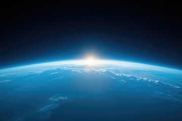 Majestic view of Earth from space showcasing vibrant colors and