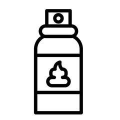 Foam Shaving Cream Vector Line Icon Design