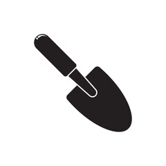 small shovel flat icon vector