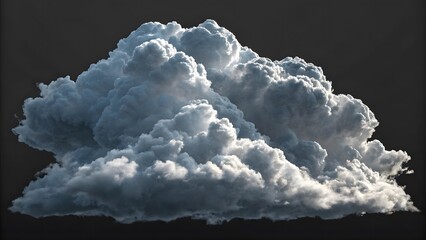 Realistic Stormy Gray Cumulus Cloud with Volumetric Detail V4