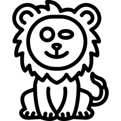 Flirty Lion Icon