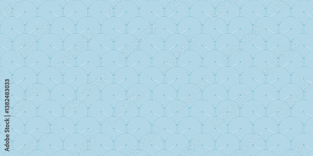 Poster blue background pattern seamless geometric line circle abstract design vector. summer background.