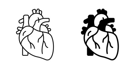 Heart  Icon Line & Glyph Style