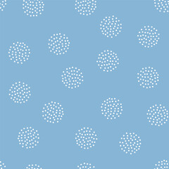 Seamless dot pattern on a blue background.
