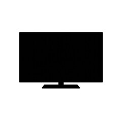 Flat Screen TV Silhouette – Modern Television Icon