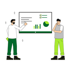 Business Presentation with Data Visualization