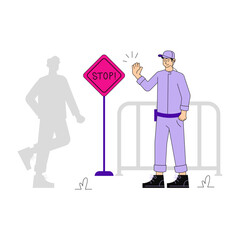 Stop Sign Character Concept