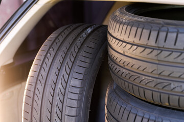 High-performance touring tires ready for use