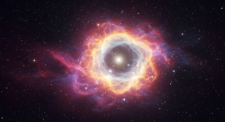 Cosmic Bloom: Heart of the Nebula AI Generated