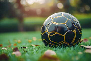soccer ball on grass