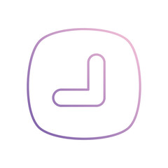 Diagonal Arrow icon isolated on a white background. Vector illustration.