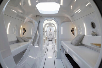 interior of an airplane