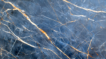 Luxurious blue marble with striking golden veins, perfect for elegant interiors and design projects. rich texture adds depth and sophistication