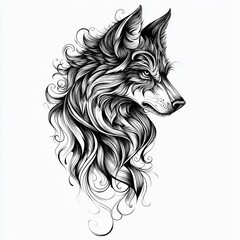 Fototapeta premium Unique Wolf Tattoo Ideas to Express Your Spirit