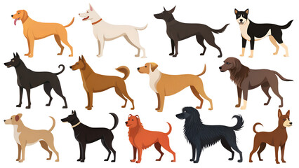 Obraz premium dog silhouette images