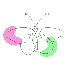 Butterfly Continuous Line