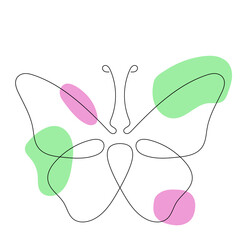 Butterfly Continuous Line