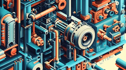 Obraz premium electronic circuit board